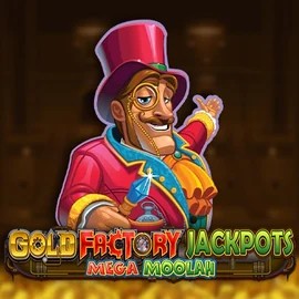 Enjoy Gold Factory Jackpots Mega Moolah by Aurum Signature Studios – logo hosted on corgibetcasinoo.de